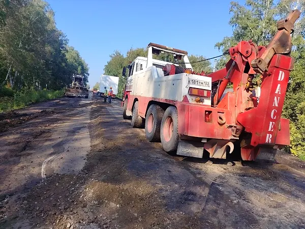 Эвакуация большегрузного автопоезда